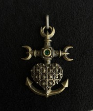 Croix Régionale De Camargue Provence,Métal Basse Fusion,Traitement Bronze Vieill