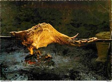 Recettes de Cuisine - Le mechoui - Carte Dentelée - CPM - Voir Scans Recto-Verso