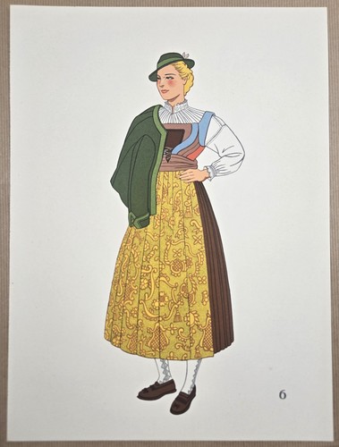 Estampe 1939 costume femme - 1939, :