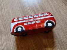 Jouet Tôle Joustra Bus 2010 Special Tourisme autocar France années 50 incomplet