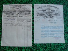 Lot 2 factures anciennes