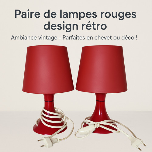 Paire lampes chevet - de, de