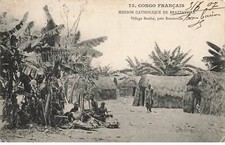 CONGO FRANCAIS AL#AL00354 BRAZAVILLE MISSION CATHOLIQUE VILLAGE BATEKE