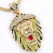 Hip Hop CZ Crystal Stone Lion
