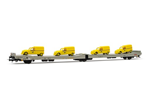 Wagon plat essieux ladks - wagon, 3