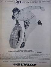 PUBLICITÉ 1966 PNEU DUNLOP SP