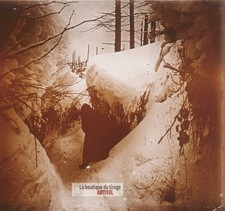 Vosges, sous la neige, guerre WW1, plaque verre photo ancienne stéréo 6x13 cm
