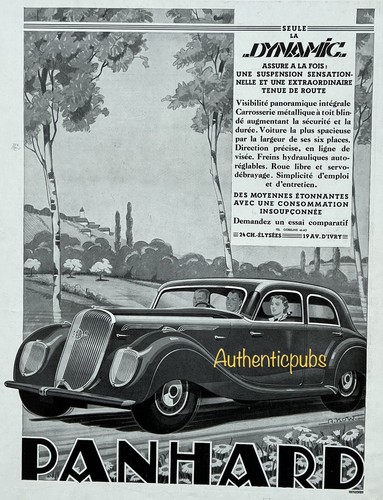 Publicite panhard automobile - panhard,