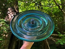 vasque en verre, isolateur haute tension , 26cm diam