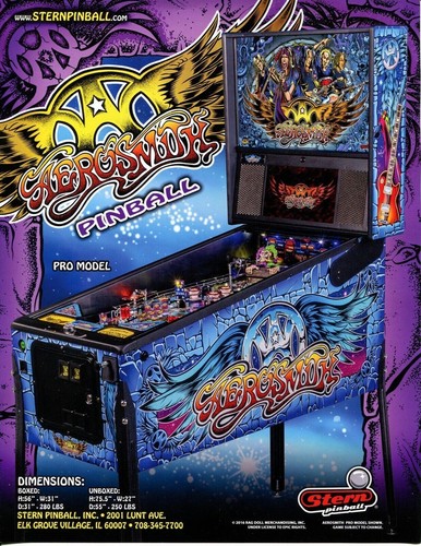 Aerosmith pro stern flipper - aerosmith,