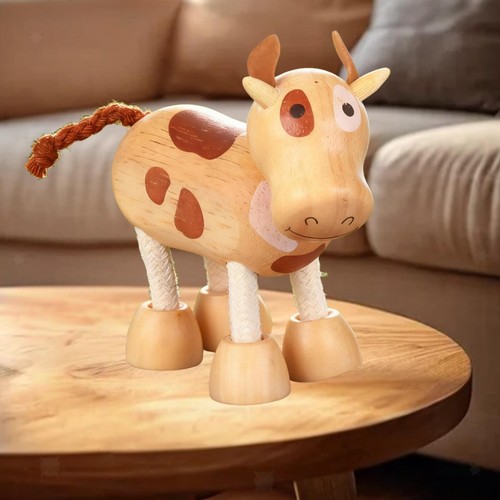 Vache bois flexible et - vache, en