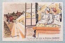 Phare Automobile Éclaireur Blériot : CP lithographiée 1905 / Signée P.Chapelier