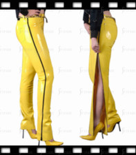 Latex Jeans Bootcut Style Side