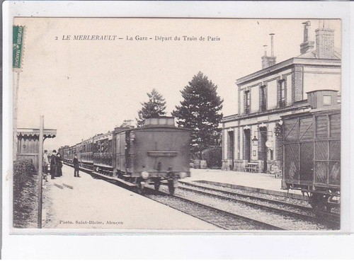 Merlerault gare départ - la,
