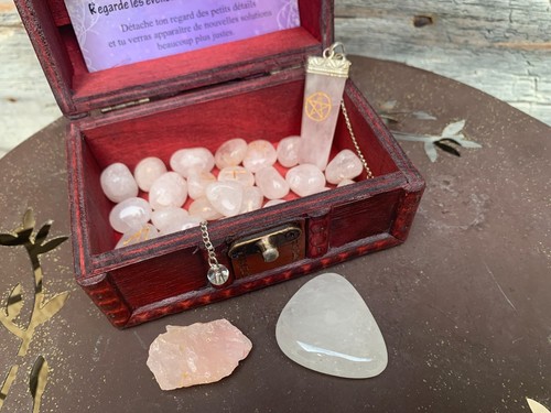 Coffret bois runes - coffret, en