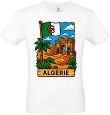T-Shirt ALGERIE - Unisexe et 100% Coton - Pays