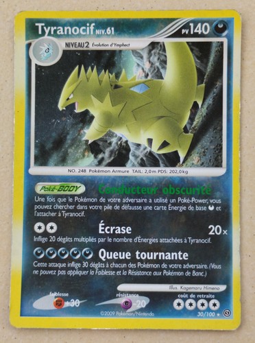 Carte pokémon tyranocif - pokémon,