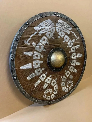 Bouclier bois viking gn - bois,