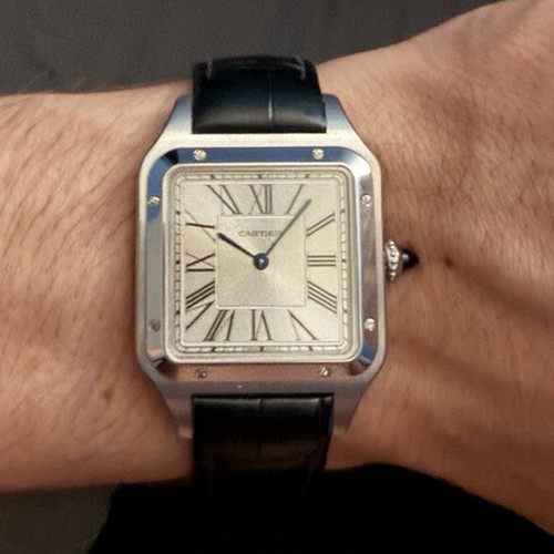 Cartier santos quartz silver - santos,