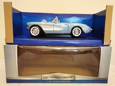 YAT MING - 1:18 E - CHEVROLET CORVETTE C1 "ROADSTER" - 1957 - BLEU - REF. 92018