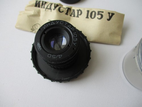 Lens ussr industar 105u 50mm - lens,