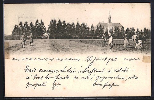 Cpa forges lez chimay abbaye - forges-lez-chimay,,