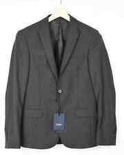 ZAPA Vidal Blazer Homme UK 36 Simple Boutonnage À Revers En Laine Gris Foncé