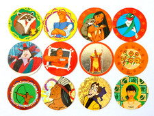 LOT 12 POG POCAHONTAS AUCUN DOUBLE POG PANINI & MAC DO OFFICIEL COLLECTION JOUET