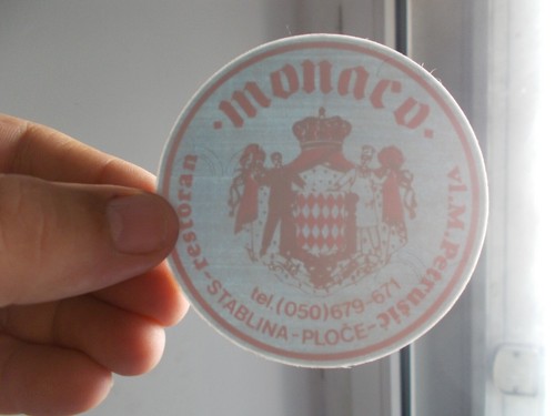 Autocollant restaurant monaco - autocollant,