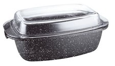 - Cocotte / Rotissoire / Braisière 40 x 225 x 16 cm - Fonte d'Aluminium - Rev...