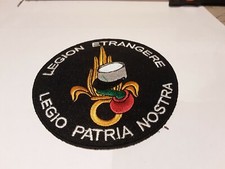 patch ecusson thermocollant brodé  legion etrangere Noir .