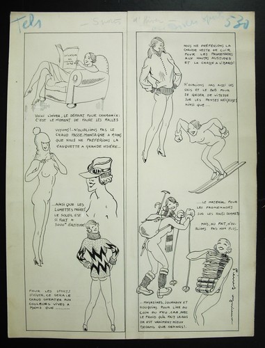 Dessin signé presse - signé, ?
