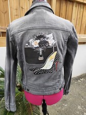Veste en jean grise