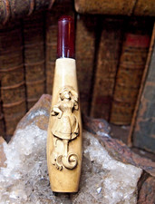 BELLE PIPE FUME CIGARE EN ÉCUME DE MER SCULPTÉ  danseuse espagnole      "