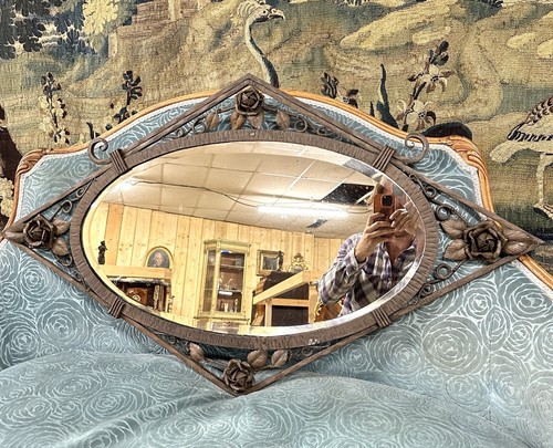 Miroir mural losange - mural,