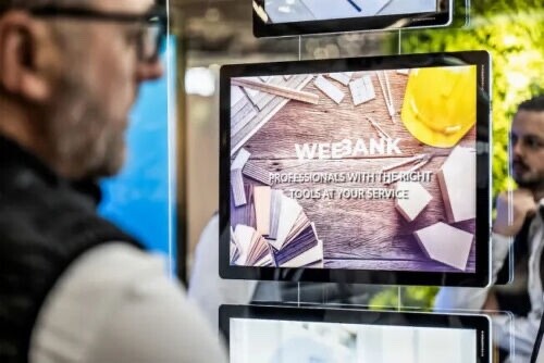 Vitrine media affichage led - vitrine,