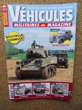Véhicules militaires magazine n°77 de octobre 2017