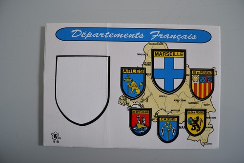 Bouches rhone carte postale - carte,
