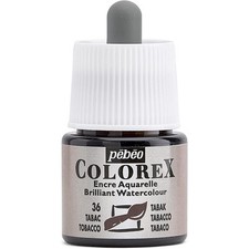 [341-036] Pébéo Flacon 45ml Encre COLOREX Aquarelle TABAC