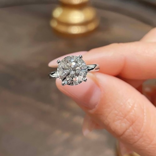 Bague solitaire carats igi - 3,