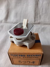 interrupteur va et vient à voyant ELECTRO SECURIT 5204 vintage années 60 / 70