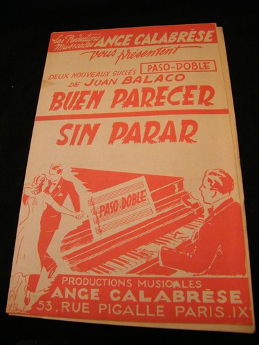Partition buen parecer balaco - "partition,
