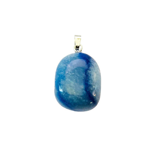 Pendentif quartz bleu - -, pierre