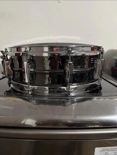 5x14 ludwig hammered black - 5x14”,