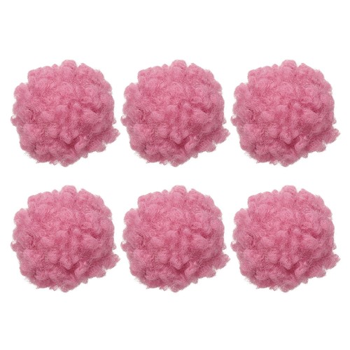 Pompons laine rose - en,