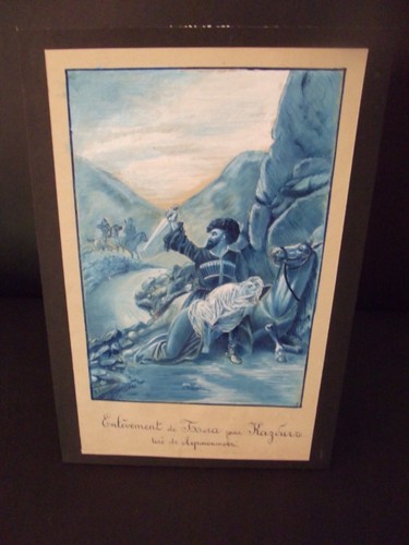 Dessin ancien aquarellé - ancien,