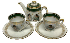 Partie de service à café thé NAPOLEON JOSEPHINE porcelaine CORSE