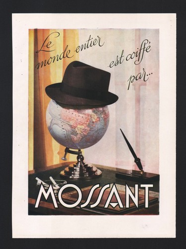 Publicité 1944 mode chapeau - 1944,