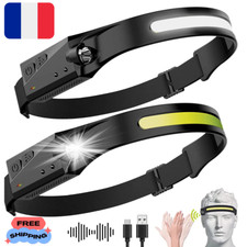 Lampe Torche Frontale Puissante Rechargeable Avec Batterie Lumens Etanche