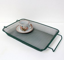 Petit plateau grille métallique vintage moderniste